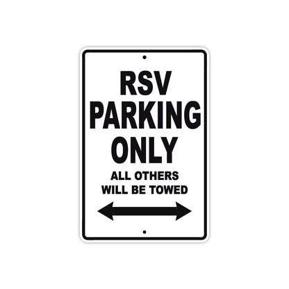RSV Parking Only All Others Will Be Towed Aluminum Decor Garage Sign