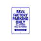 RSV 4 Factory Parking Only All Others Will Be Towed Aluminum Decor Garage Sign
