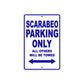 Scarabeo Parking Only All Others Will Be Towed Aluminum Decor Garage Sign