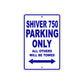 Shiver 750 Parking Only All Others Will Be Towed Aluminum Decor Garage Sign