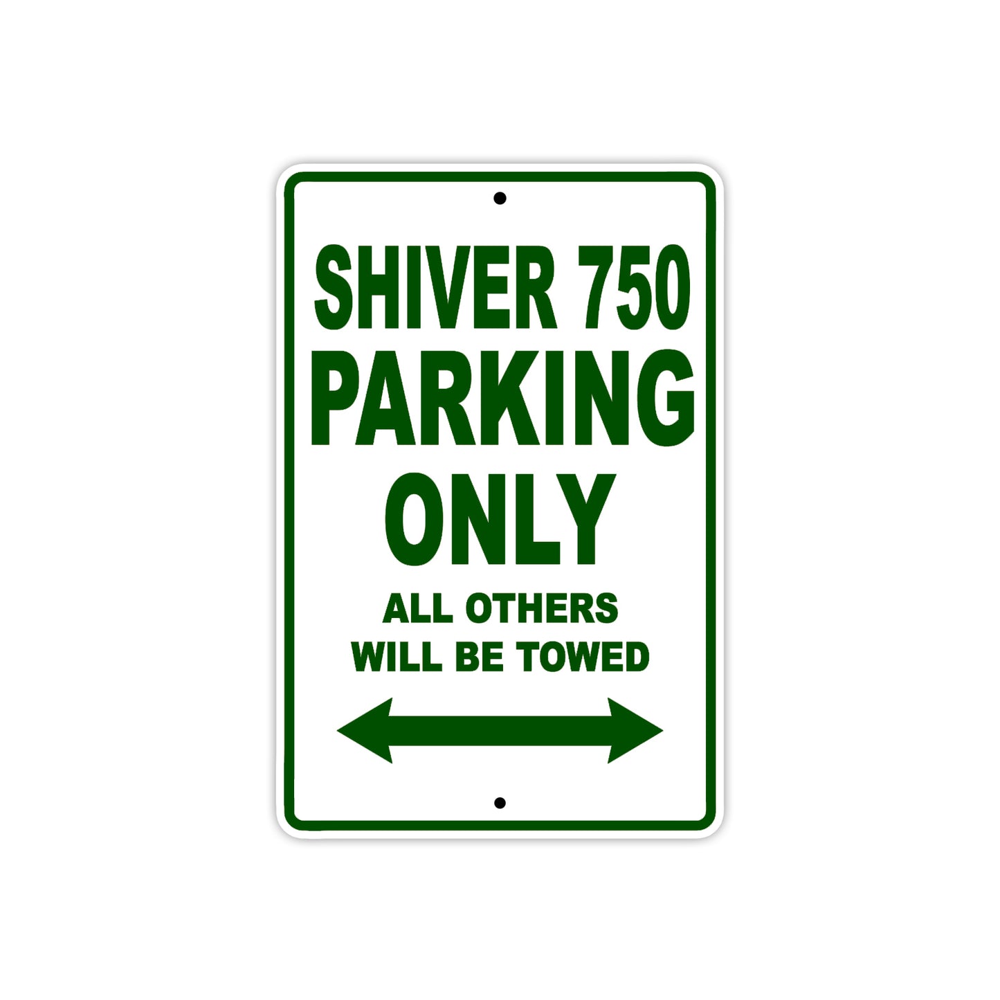Shiver 750 Parking Only All Others Will Be Towed Aluminum Decor Garage Sign