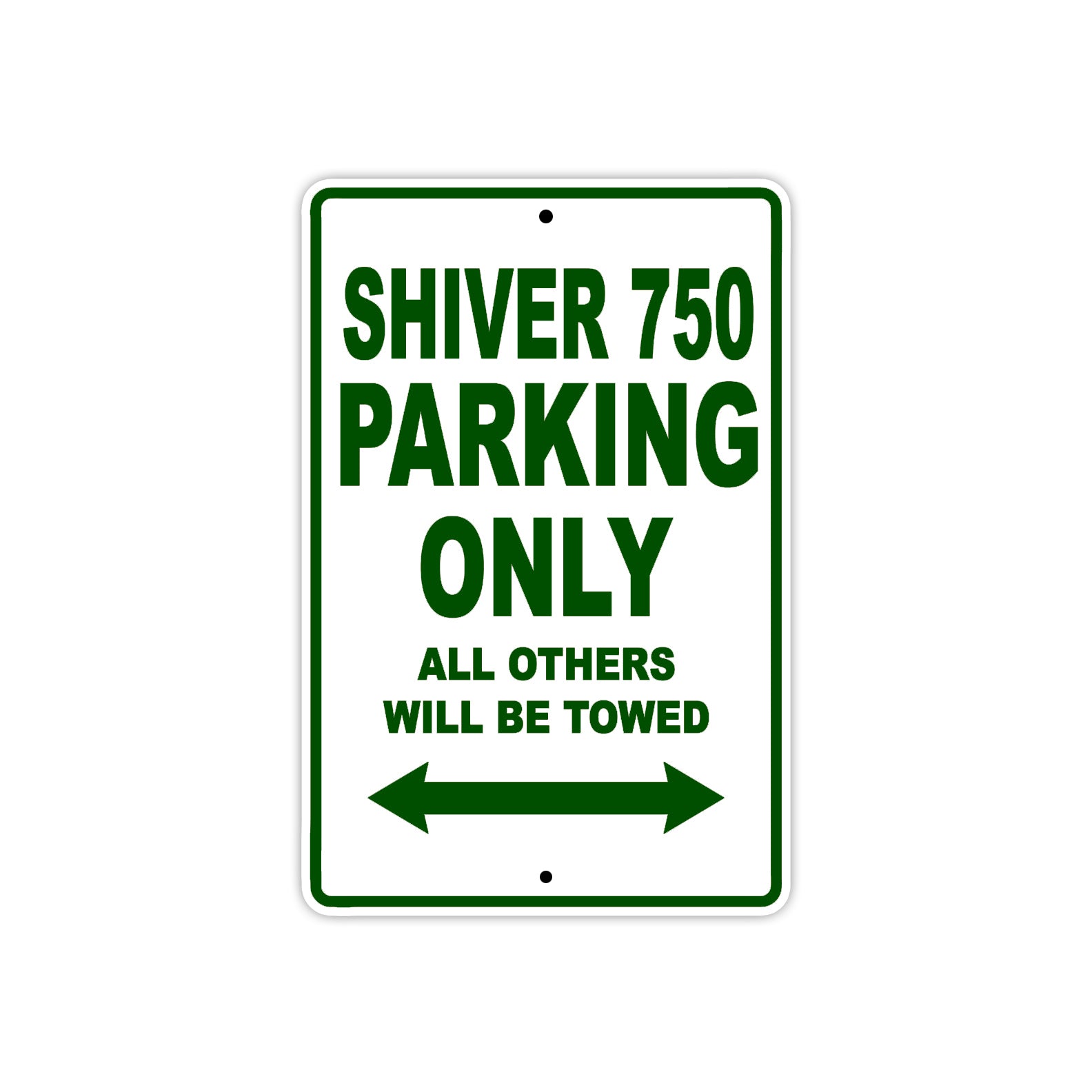Shiver 750 Parking Only All Others Will Be Towed Aluminum Decor Garage Sign
