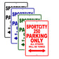 Sport City 250 Parking Only All Others Will Be Towed Aluminum Decor Garage Sign