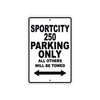 Sport City 250 Parking Only All Others Will Be Towed Aluminum Decor Garage Sign