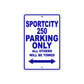 Sport City 250 Parking Only All Others Will Be Towed Aluminum Decor Garage Sign