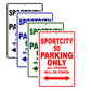 Sport City 50 Parking Only All Others Will Be Towed Aluminum Decor Garage Sign