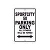 Sport City 50 Parking Only All Others Will Be Towed Aluminum Decor Garage Sign