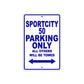 Sport City 50 Parking Only All Others Will Be Towed Aluminum Decor Garage Sign