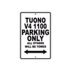 Tuono V4 1100 Parking Only All Others Will Be Towed Aluminum Decor Garage Sign