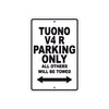 Tuono V4 R Parking Only All Others Will Be Towed Aluminum Decor Garage Sign