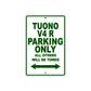 Tuono V4 R Parking Only All Others Will Be Towed Aluminum Decor Garage Sign