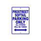 Pro Street Softail Parking Only All Others Will Be Towed Aluminum Decor Garage Sign