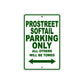 Pro Street Softail Parking Only All Others Will Be Towed Aluminum Decor Garage Sign
