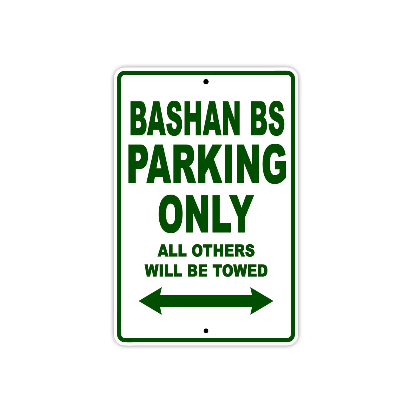Bashan Bs Parking Only All Others Will Be Towed Aluminum Decor Garage Sign