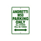 Andretti M50 Parking Only All Others Will Be Towed Aluminum Decor Garage Sign