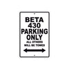 Beta 430 Parking Only All Others Will Be Towed Aluminum Decor Garage Sign