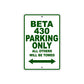 Beta 430 Parking Only All Others Will Be Towed Aluminum Decor Garage Sign