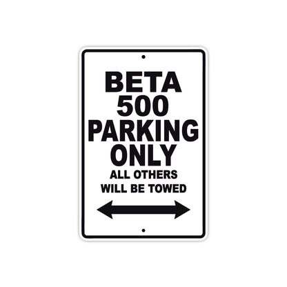 Beta 500 Parking Only All Others Will Be Towed Aluminum Decor Garage Sign