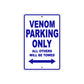 Venom Parking Only All Others Will Be Towed Aluminum Decor Garage Sign