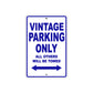 Vintage Parking Only All Others Will Be Towed Aluminum Decor Garage Sign