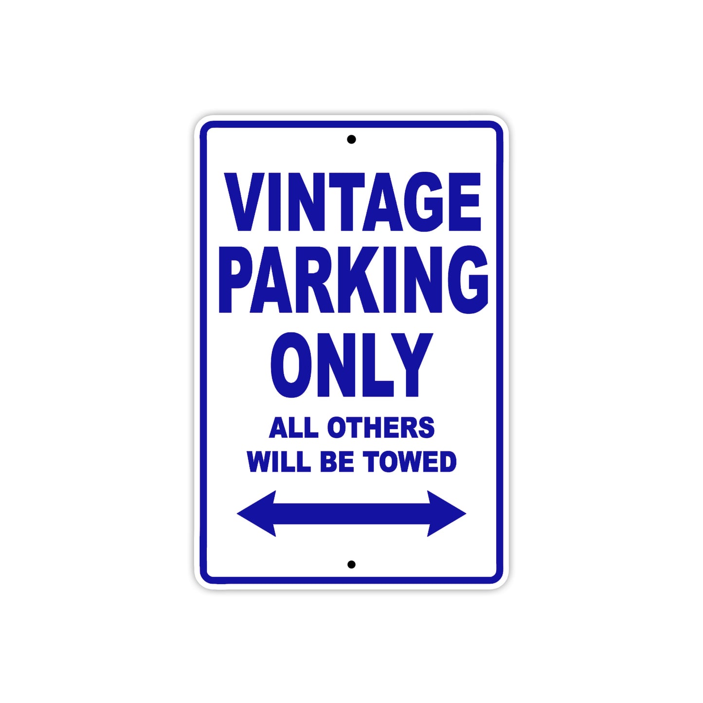 Vintage Parking Only All Others Will Be Towed Aluminum Decor Garage Sign
