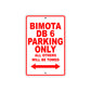 Bimota DB 6 Parking Only All Others Will Be Towed Aluminum Decor Garage Sign