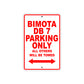 Bimota DB 7 Parking Only All Others Will Be Towed Aluminum Decor Garage Sign
