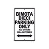 Bimota Dieci Parking Only All Others Will Be Towed Aluminum Decor Garage Sign
