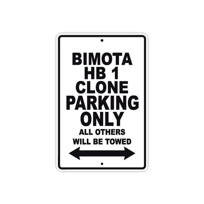 Bimota HB 1 Parking Only All Others Will Be Towed Aluminum Decor Garage Sign