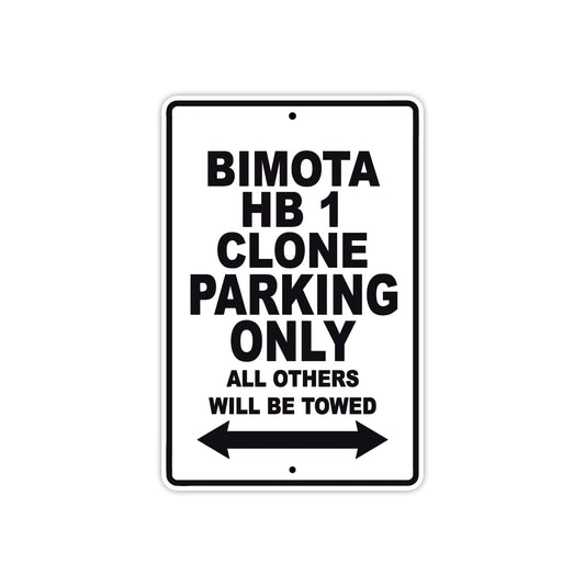 Bimota HB 1 Parking Only All Others Will Be Towed Aluminum Decor Garage Sign
