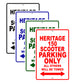 Heritage 150 Scooter Parking Only All Others Will Be Towed Aluminum Decor Garage Sign