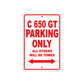 C 650 GT Parking Only All Others Will Be Towed Aluminum Decor Garage Sign