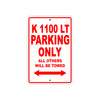 K 1100 LT Parking Only All Others Will Be Towed Aluminum Decor Garage Sign