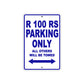 R 100 RS Parking Only All Others Will Be Towed Aluminum Decor Garage Sign