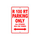 R 100 RT Parking Only All Others Will Be Towed Aluminum Decor Garage Sign
