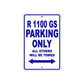 BMW R 1100 GS Parking Only All Others Will Be Towed Aluminum Decor Garage Sign