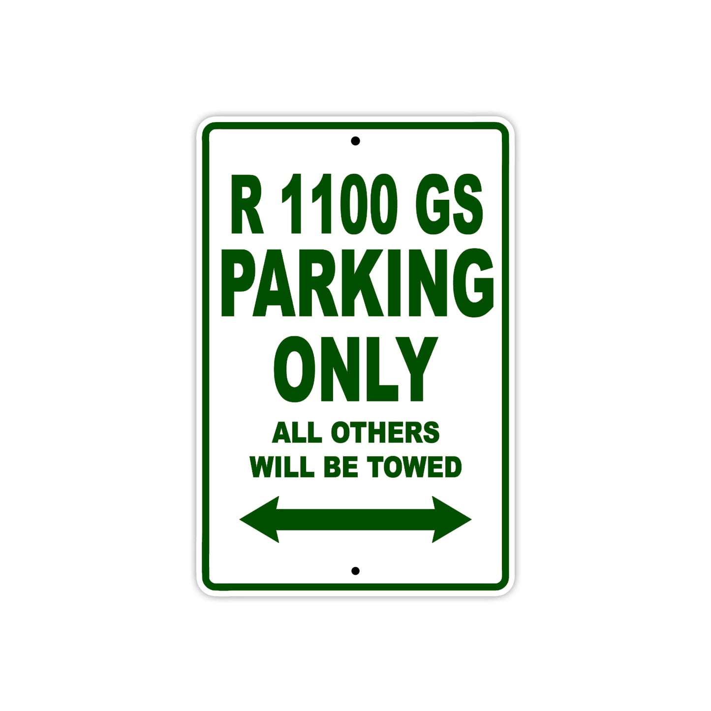 BMW R 1100 GS Parking Only All Others Will Be Towed Aluminum Decor Garage Sign