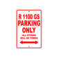 BMW R 1100 GS Parking Only All Others Will Be Towed Aluminum Decor Garage Sign