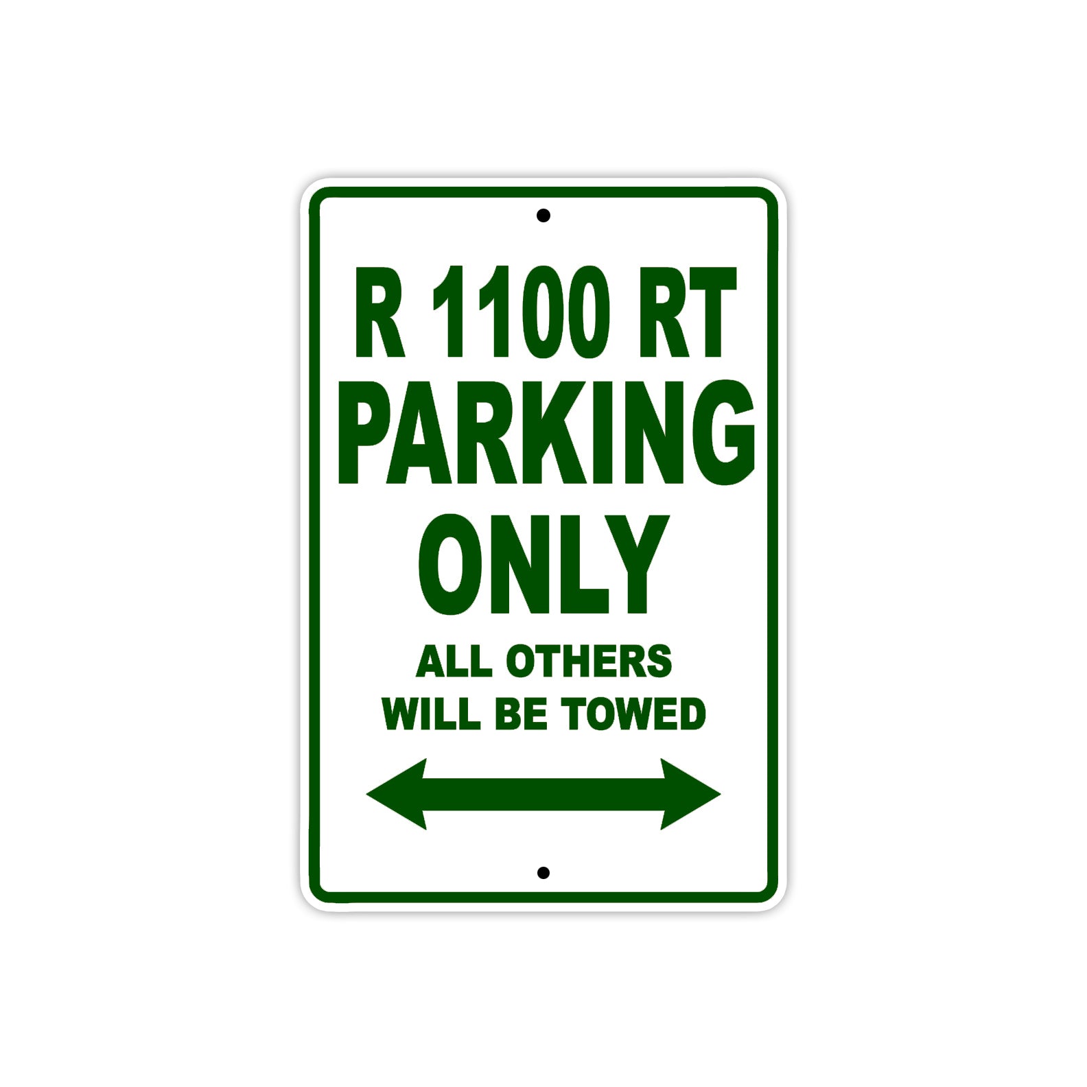 BMW R 1100 RT Parking Only All Others Will Be Towed Aluminum Decor Garage Sign