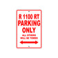 BMW R 1100 RT Parking Only All Others Will Be Towed Aluminum Decor Garage Sign