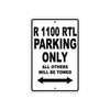BMW R 1100 RTL Parking Only All Others Will Be Towed Aluminum Decor Garage Sign