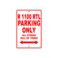 BMW R 1100 RTL Parking Only All Others Will Be Towed Aluminum Decor Garage Sign