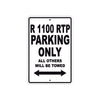 BMW R 1100 RTP Parking Only All Others Will Be Towed Aluminum Decor Garage Sign