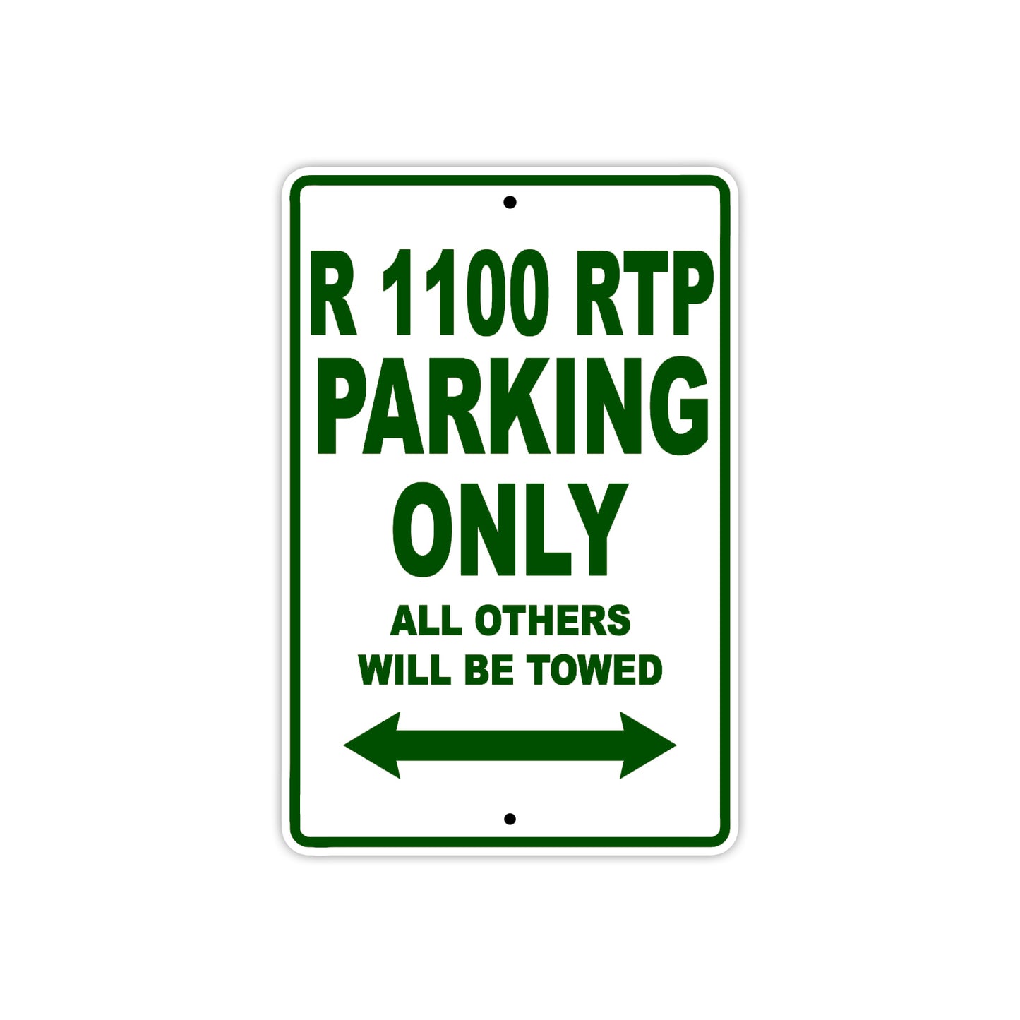 BMW R 1100 RTP Parking Only All Others Will Be Towed Aluminum Decor Garage Sign