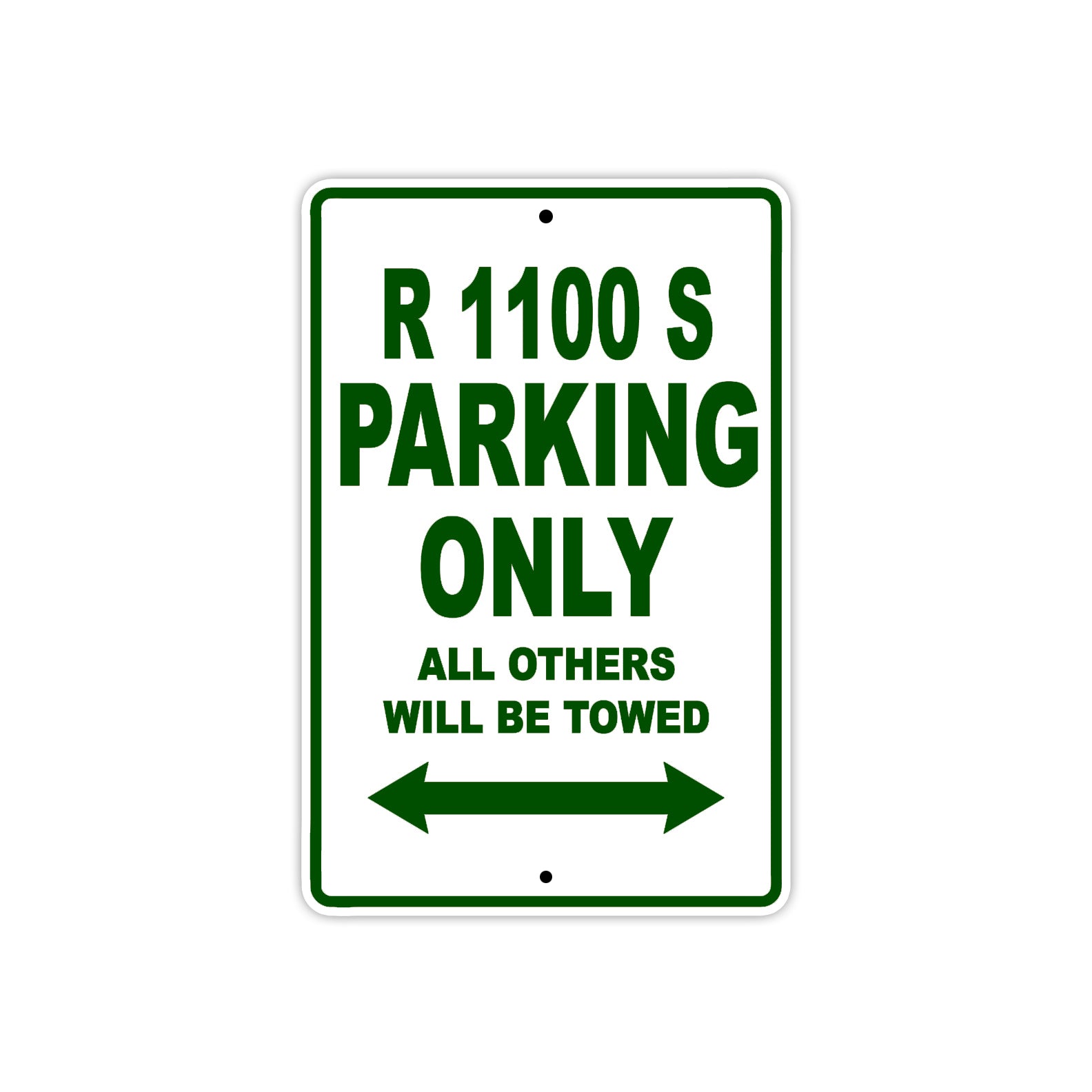 BMW R 1100 S Parking Only All Others Will Be Towed Aluminum Decor Garage Sign