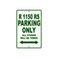 BMW R 1150 RS Parking Only All Others Will Be Towed Aluminum Decor Garage Sign