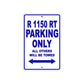 BMW R 1150 RT Parking Only All Others Will Be Towed Aluminum Decor Garage Sign