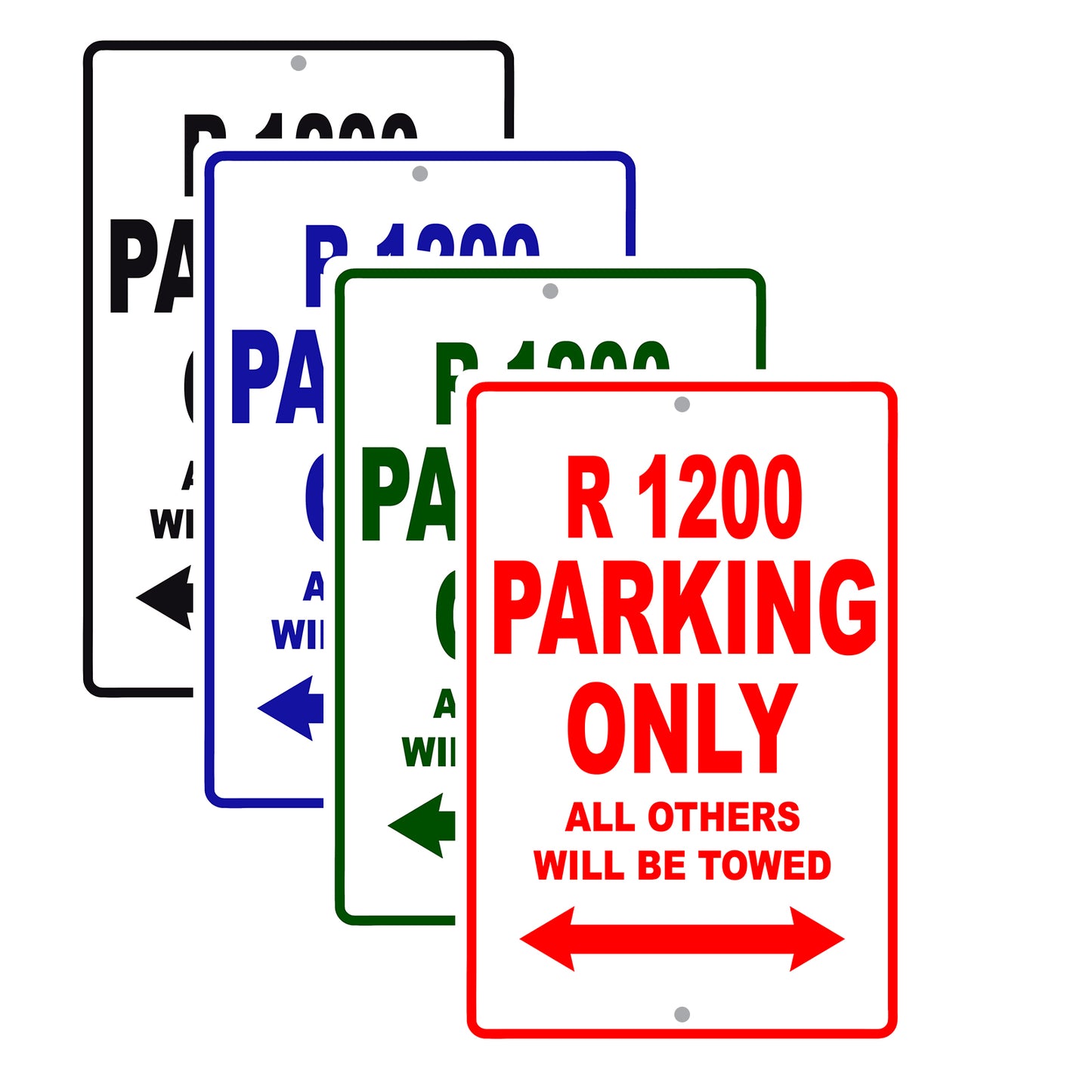 BMW R 1200 Parking Only All Others Will Be Towed Aluminum Decor Garage Sign