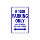 BMW R 1200 Parking Only All Others Will Be Towed Aluminum Decor Garage Sign