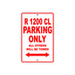 BMW R 1200 CL Parking Only All Others Will Be Towed Aluminum Decor Garage Sign